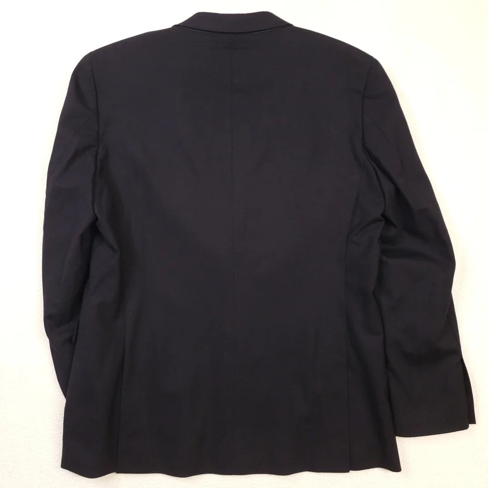 Jos. A. Bank Blazer Men 44L Navy Blue 1905 Slim Fit Wool brrr Gold Crest Buttons
